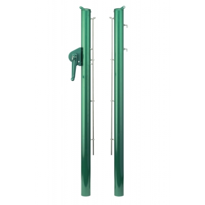 Zielone słupki tenisowe Alu Royal średnica 73mm